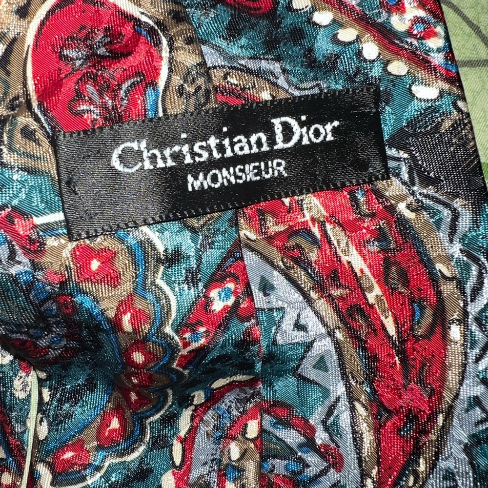 Dior Multicolor Paisley Tie